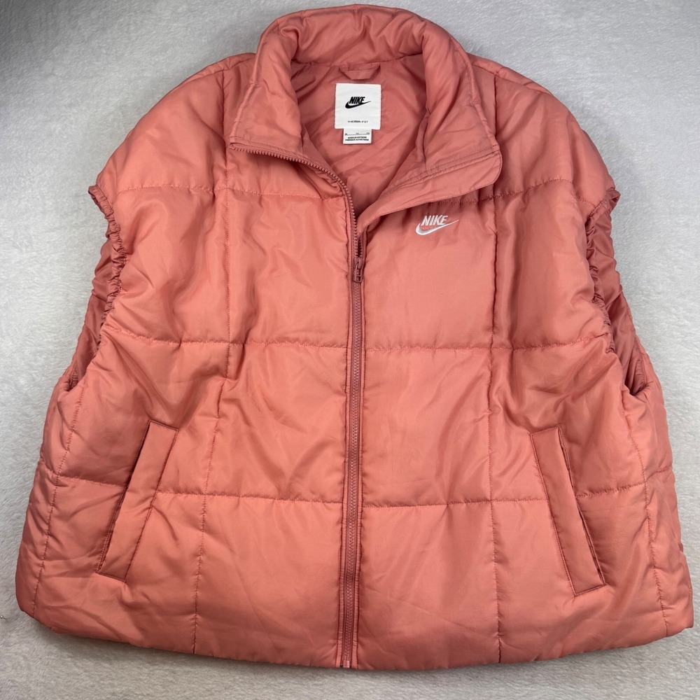 Nike Sportswear Therma-FIT Puffer Vest Pink Terracotta XL Sleeveless Jacket